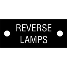 20913 - Cable tag. 'REVERSE LAMPS'. (5pcs)